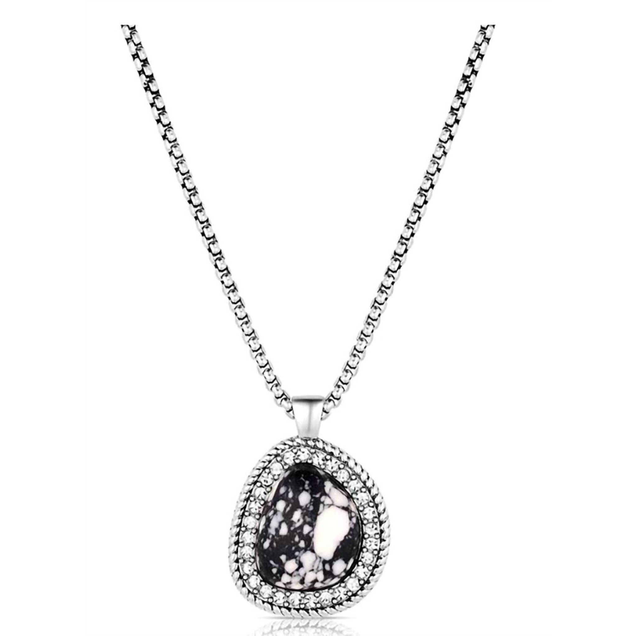 New Montana Silversmiths Womens Dark Necklace In SilverStorm 60$